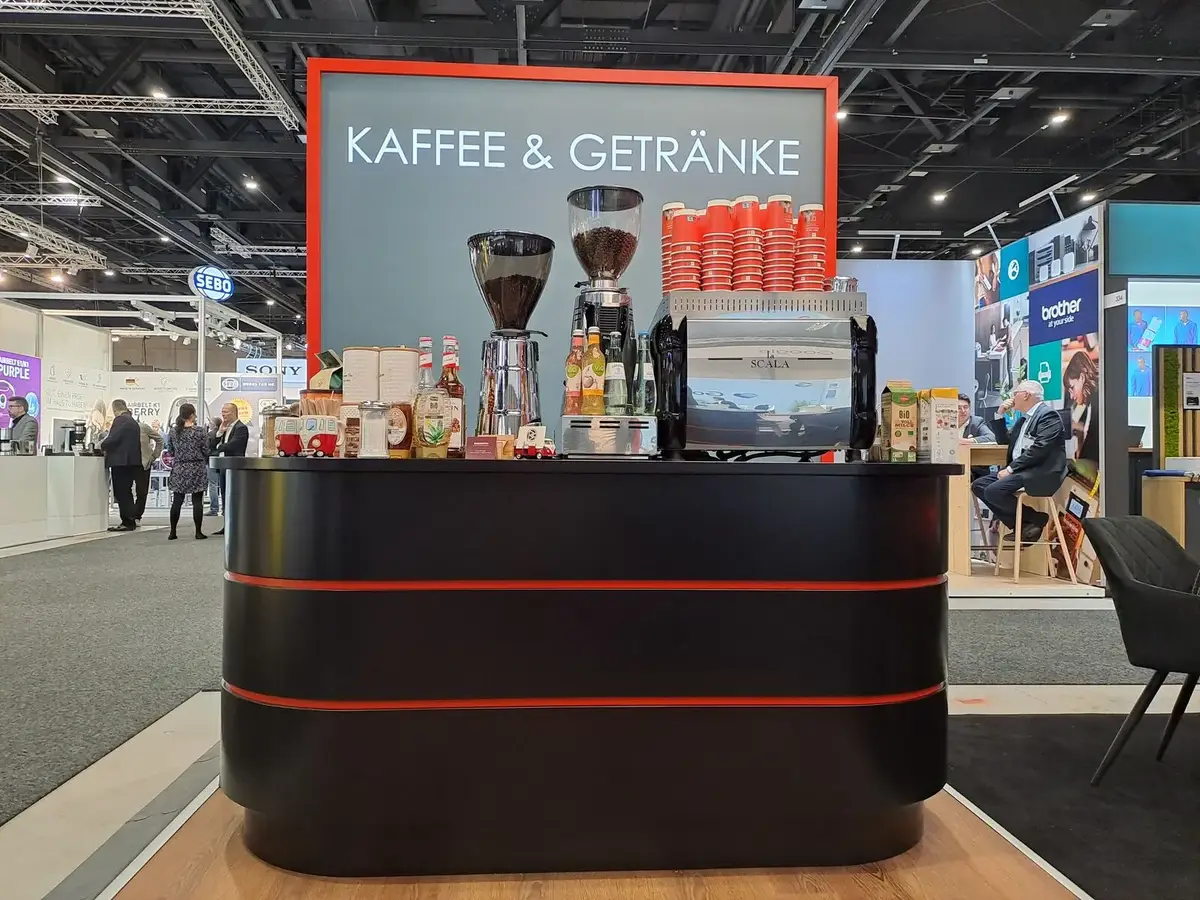 Unsere Kaffeebar auf einer Messe