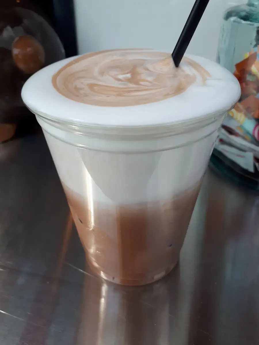 Iced Chocolate mit Milchschaum
