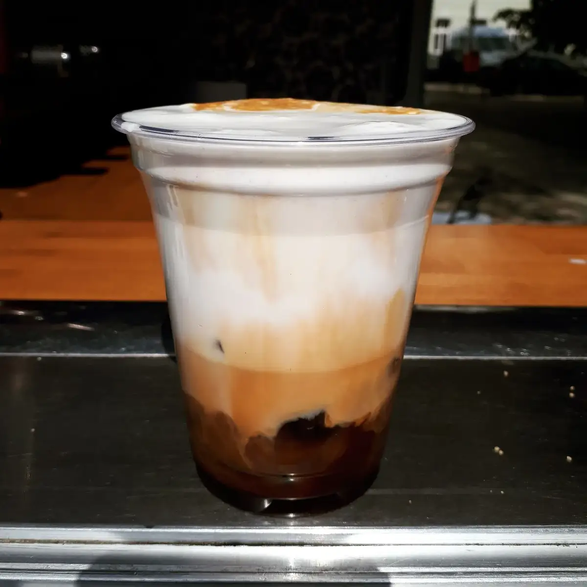 Geschichteter Iced Coffee